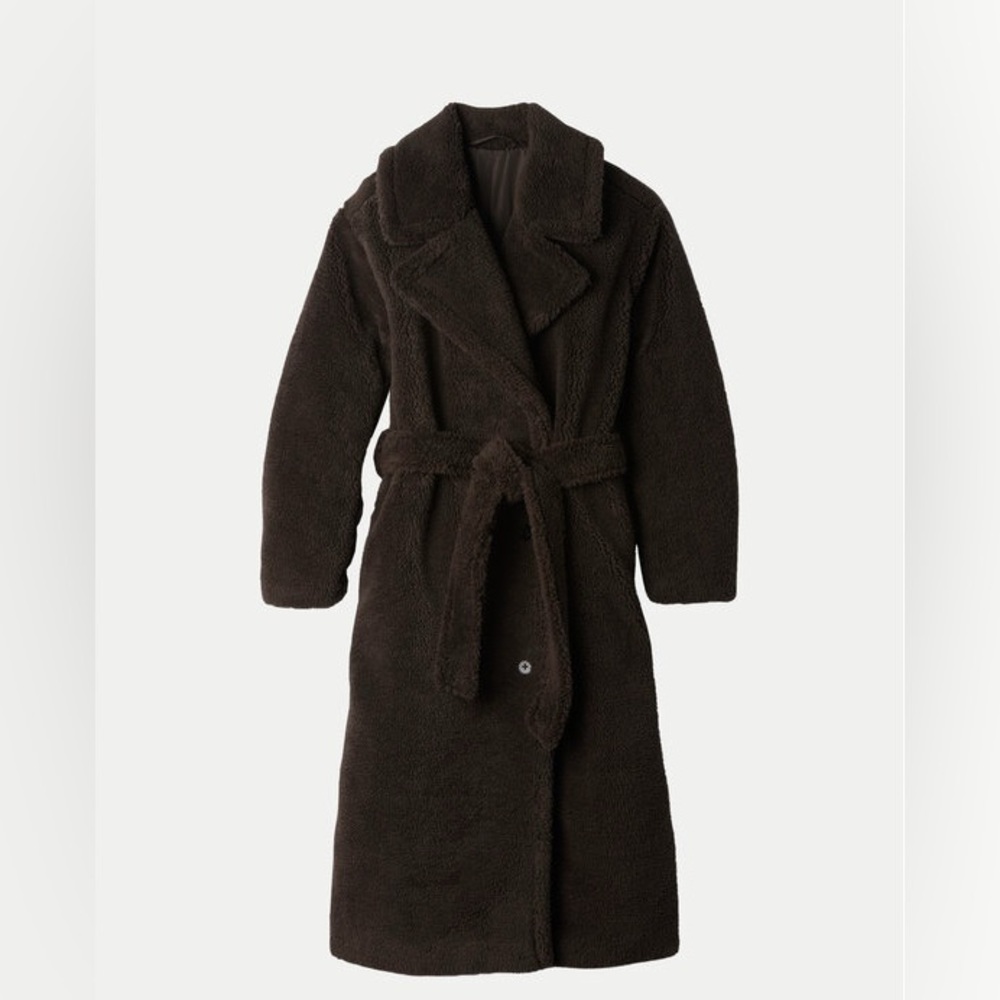 NWT! GAP Terra Brown Sherpa Coat - Size XS - Picture 4 of 4
